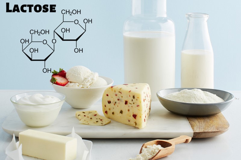 Lactose được sử dụng rộng rãi trong sản xuất thực phẩm