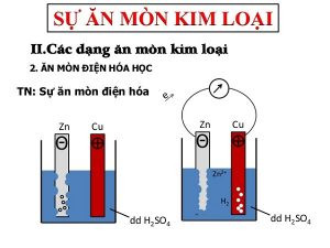 So sánh ăn mòn hóa học và ăn mòn điện hóa học