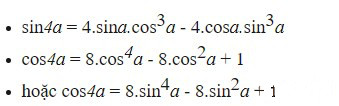 Công thức nhân bốn lượng giác 10