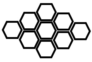 Hình ảnh minh họa cách tạo hình lục giác từ các đoạn ống hút.