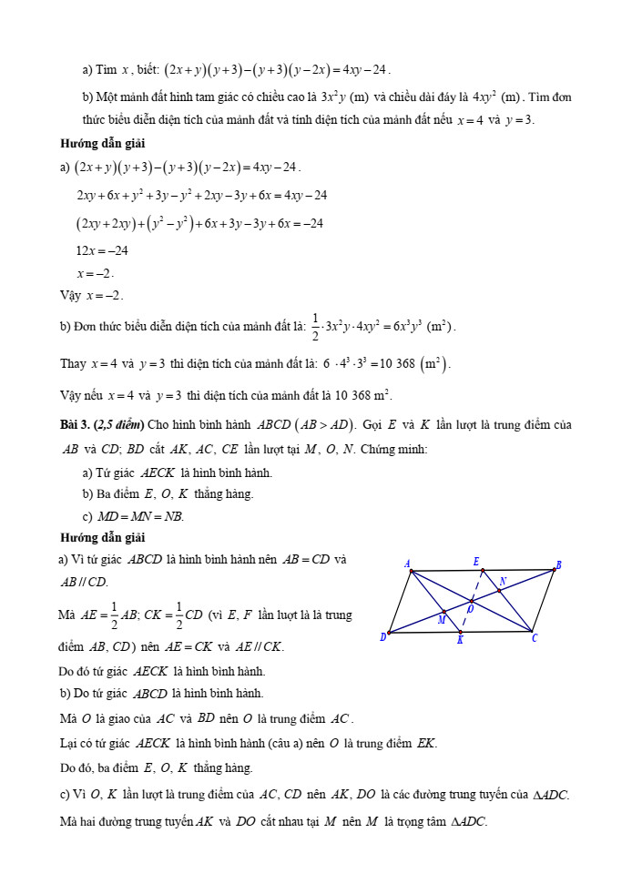 Minh họa cách tìm hệ số của đa thức dựa trên điều kiện chia dư
