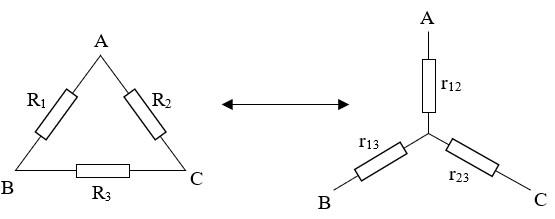 Công thức chuyển đổi tam giác sang sao