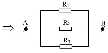 Sơ đồ mạch điện Ví dụ 2 sau khi đơn giản hóa