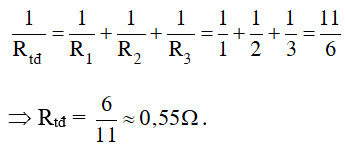 Minh họa các cách mắc 3 điện trở