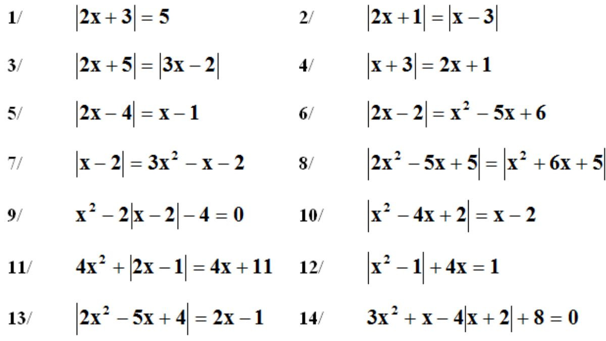 Phương trình nhiều dấu trị tuyệt đối yêu cầu người giải phải cẩn thận