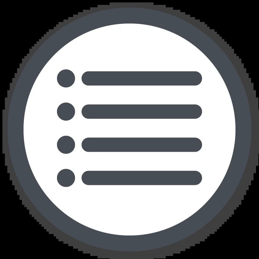 Biểu tượng danh sách có dấu đầu dòng cho biết Mã hóa giả.