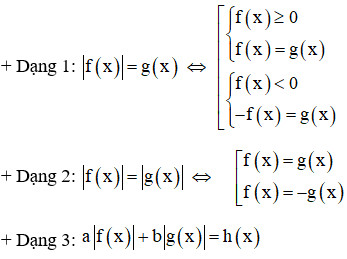 Minh họa cách giải phương trình có chứa dấu giá trị tuyệt đối