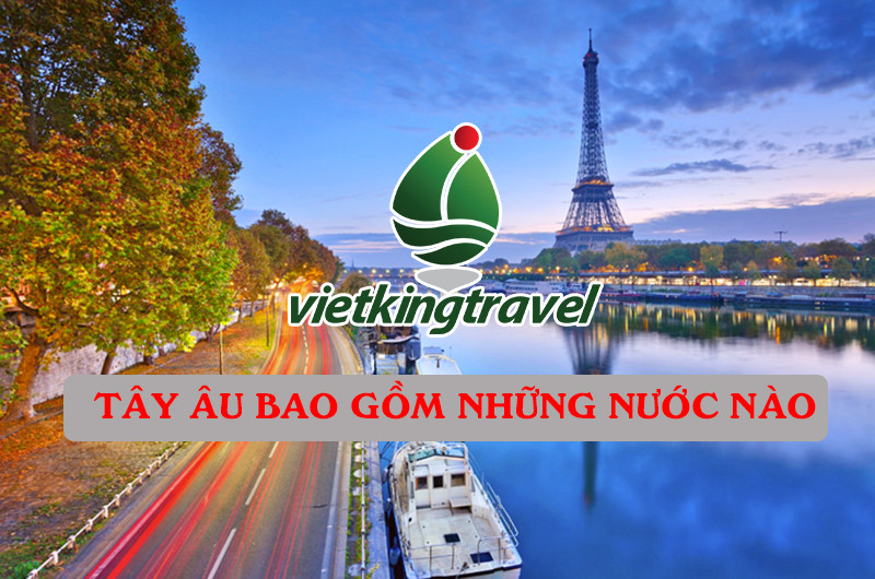 Cảnh quan châu Âu với những tòa nhà cổ kính và sông nước