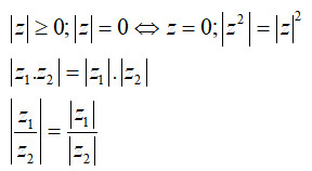 Mối quan hệ giữa modun và số phức