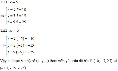 Công thức về tính chất của dãy tỉ số bằng nhau hay nhất