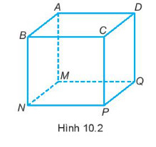 Minh họa hình hộp chữ nhật với các cạnh được đánh dấu